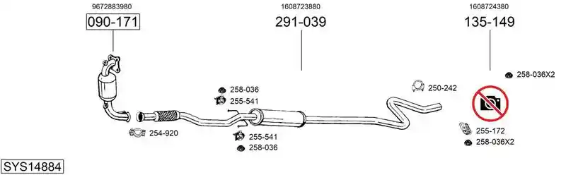 BOSAL SYS14884