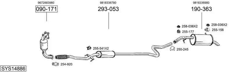 BOSAL SYS14886