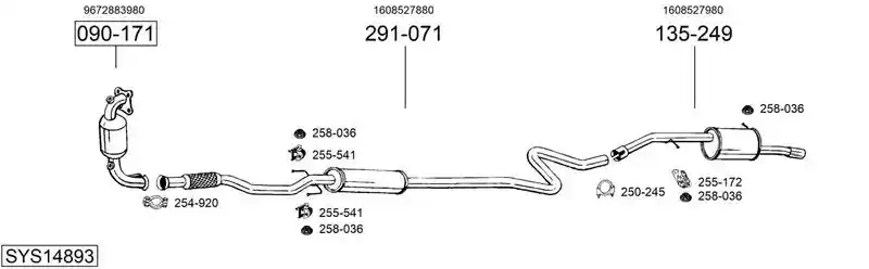 BOSAL SYS14893