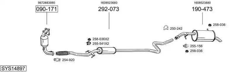 BOSAL SYS14897