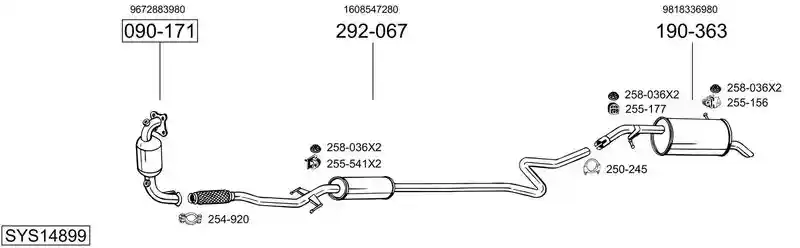 BOSAL SYS14899