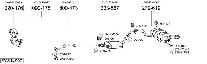 BOSAL SYS14907