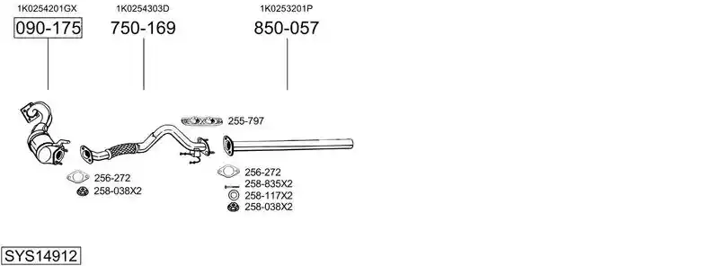 BOSAL SYS14912