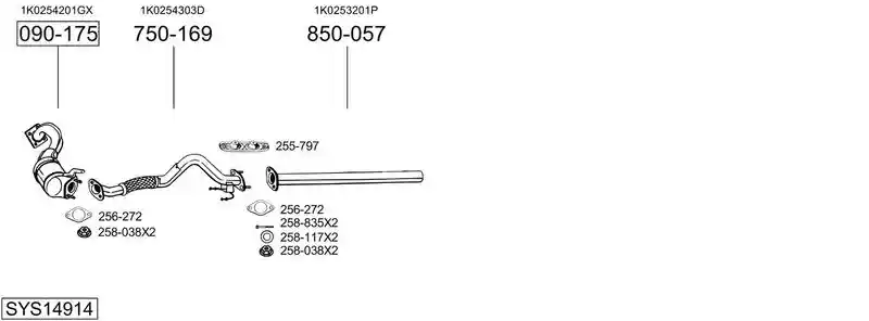 BOSAL SYS14914