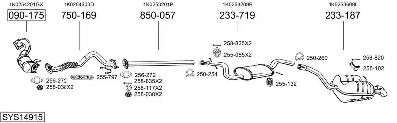 BOSAL SYS14915