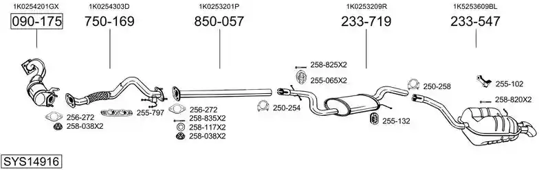 BOSAL SYS14916