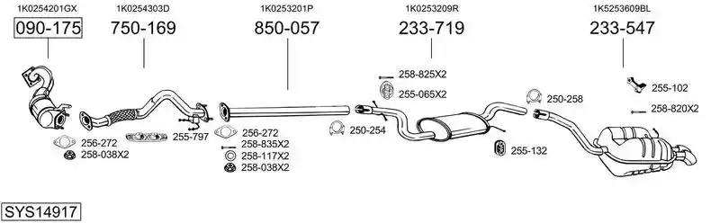 BOSAL SYS14917