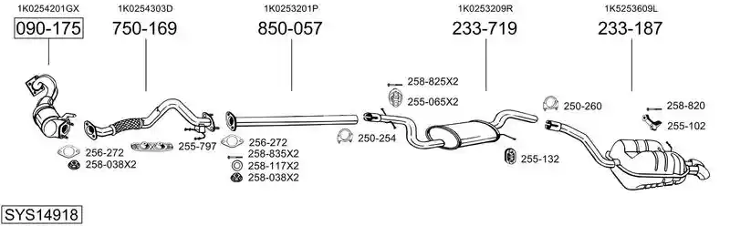 BOSAL SYS14918