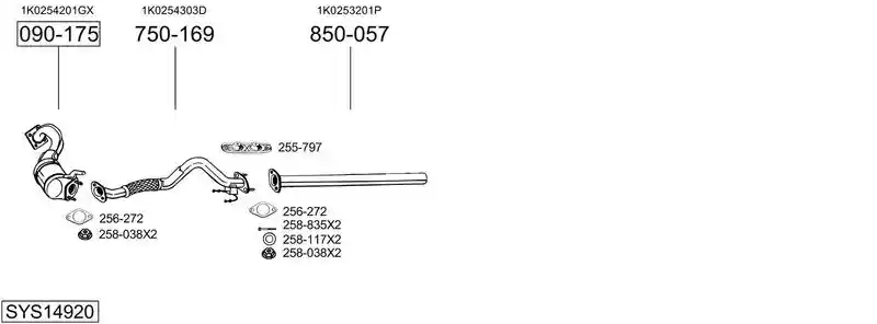 BOSAL SYS14920