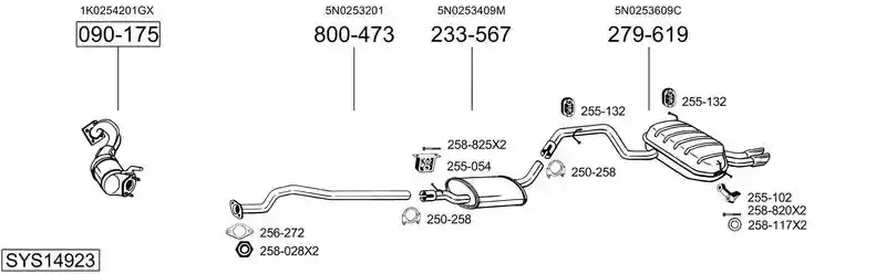 BOSAL SYS14923