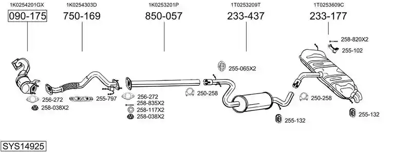 BOSAL SYS14925