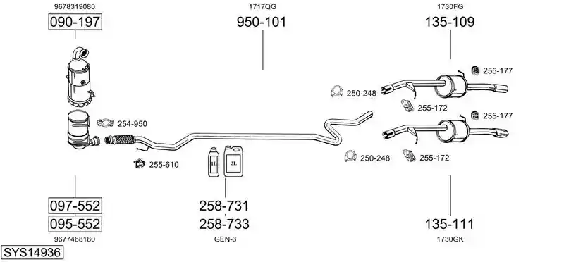 BOSAL SYS14936