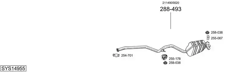 BOSAL SYS14955