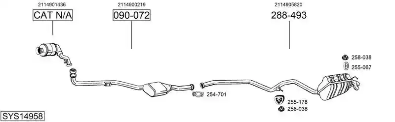 BOSAL SYS14958