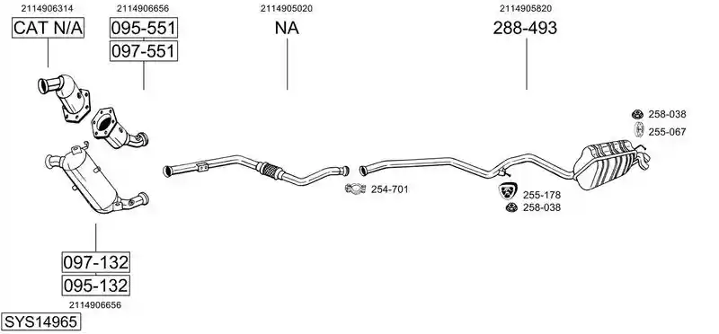 BOSAL SYS14965