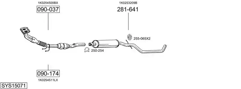 BOSAL SYS15071