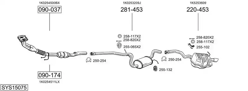 BOSAL SYS15075