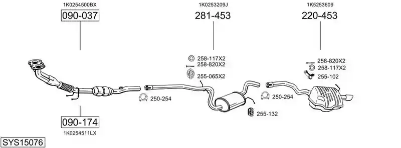 BOSAL SYS15076