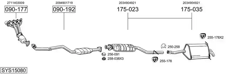 BOSAL SYS15080