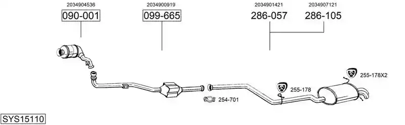 BOSAL SYS15110
