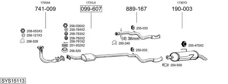 BOSAL SYS15113