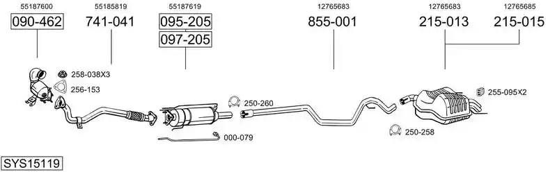 BOSAL SYS15119