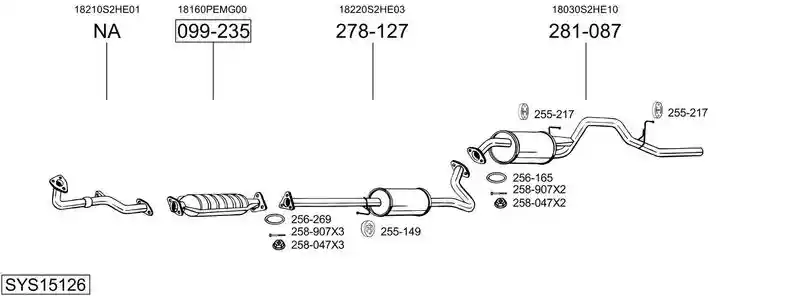 BOSAL SYS15126