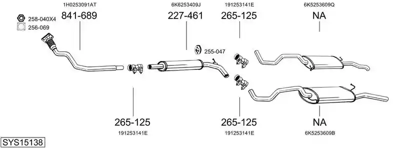 BOSAL SYS15138