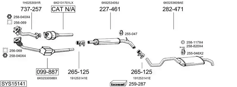 BOSAL SYS15141