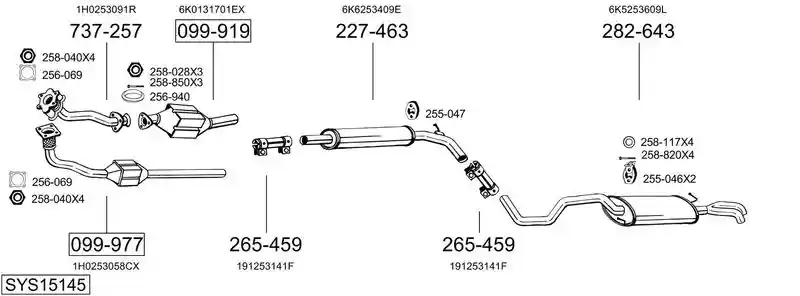 BOSAL SYS15145