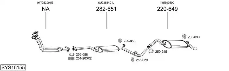 BOSAL SYS15155