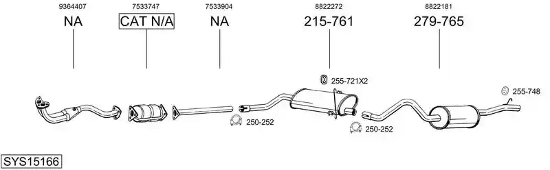 BOSAL SYS15166