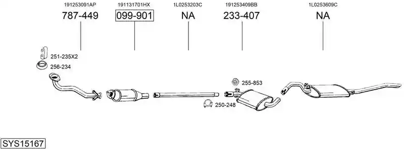 BOSAL SYS15167