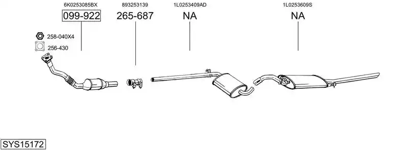 BOSAL SYS15172