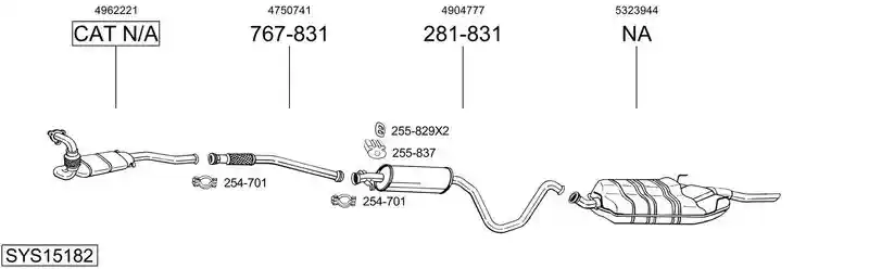 BOSAL SYS15182