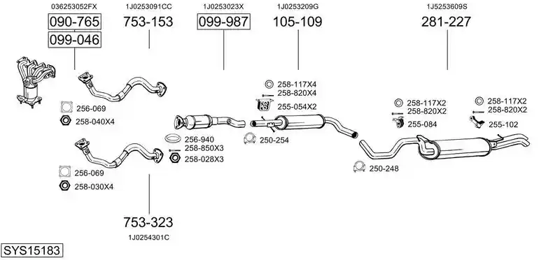 BOSAL SYS15183