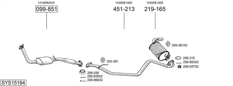 BOSAL SYS15184