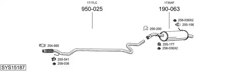 BOSAL SYS15187