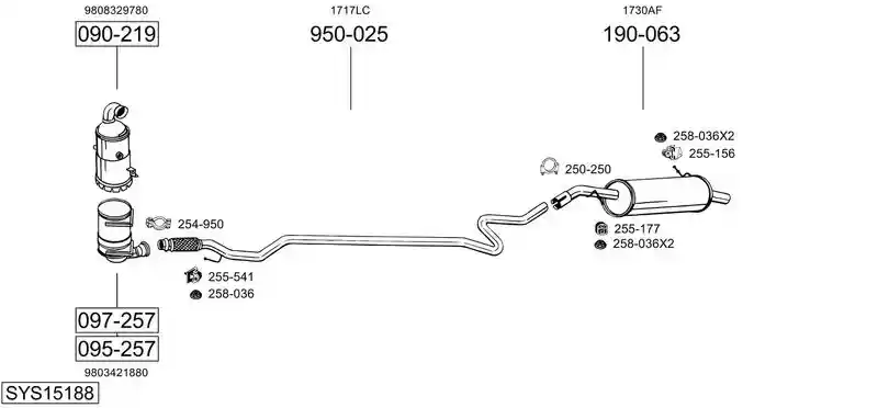 BOSAL SYS15188