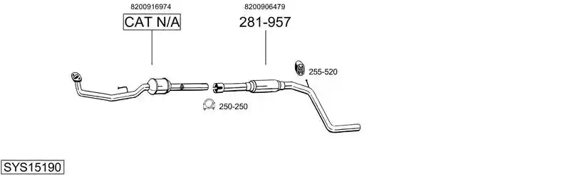 BOSAL SYS15190
