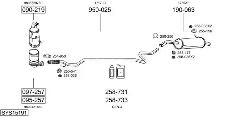 BOSAL SYS15191