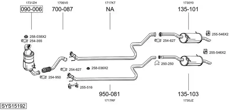 BOSAL SYS15192