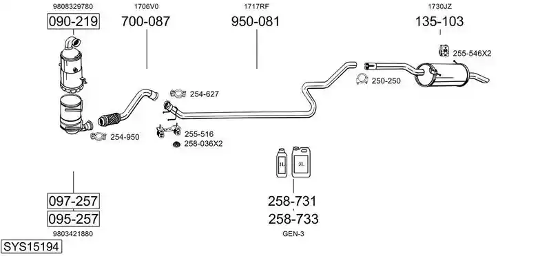 BOSAL SYS15194