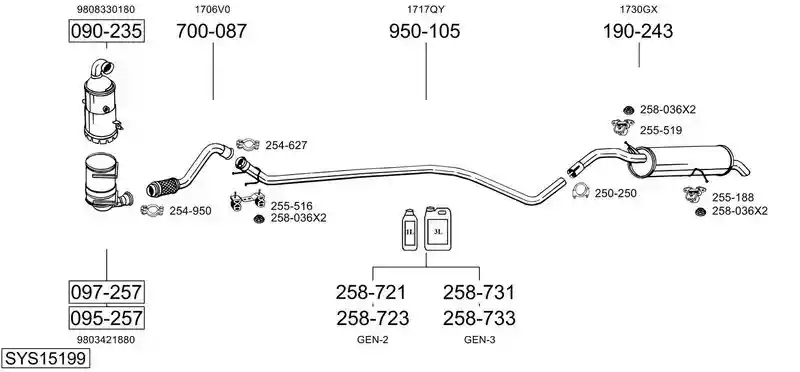 BOSAL SYS15199