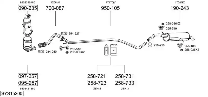BOSAL SYS15200