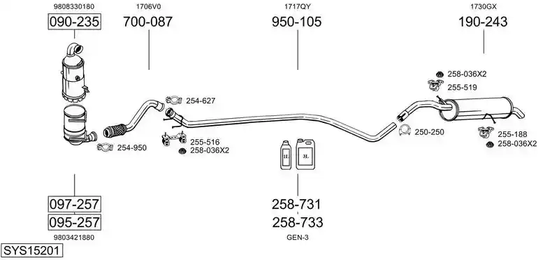 BOSAL SYS15201