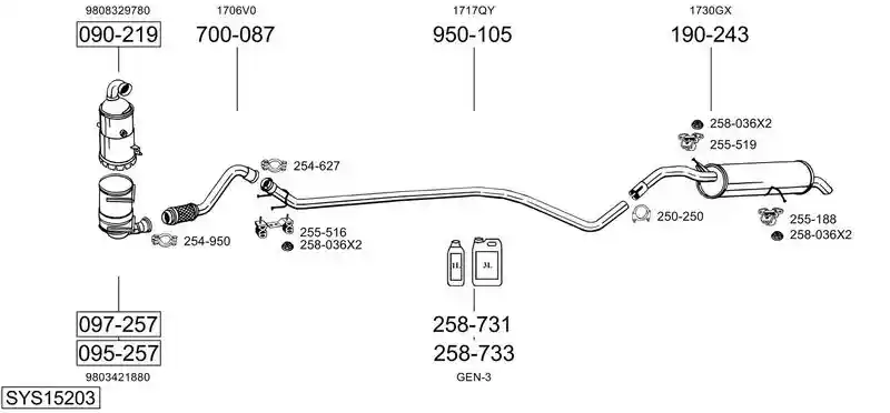 BOSAL SYS15203