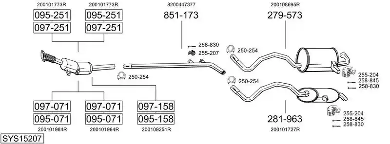 BOSAL SYS15207