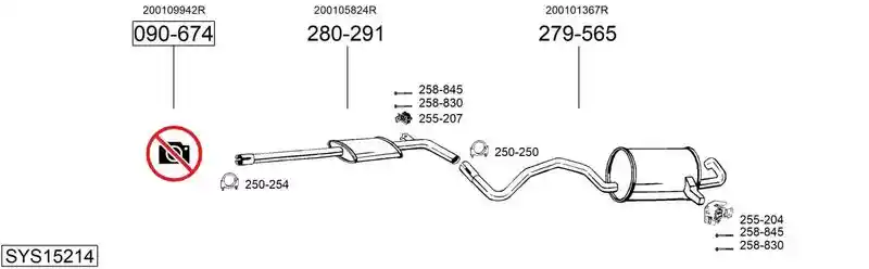 BOSAL SYS15214