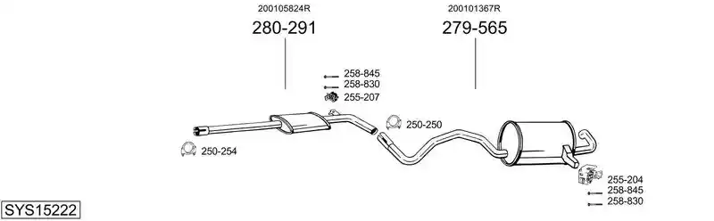 BOSAL SYS15222